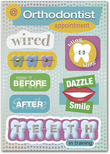 Blinging Braces Postcard