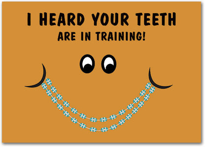 Brace Face Smiley Postcard