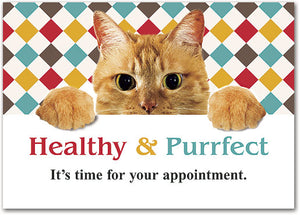 Healthy Purrfect Customisable Postcard