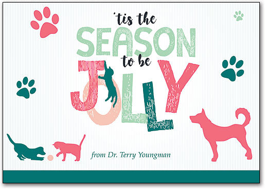 Jolly Holidays customisable Postcard