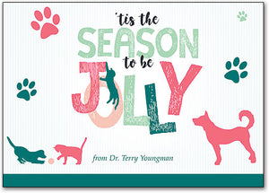 Jolly Holidays customisable Postcard