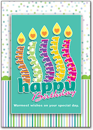 Confetti and Candles customisable Postcard