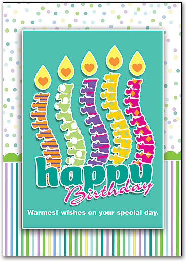 Confetti and Candles customisable Postcard