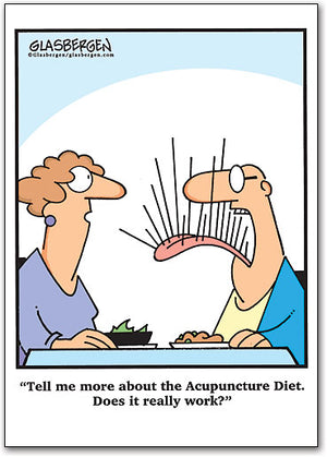 Acupuncture Diet Postcard
