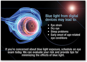 Blue Light Safety customisable Postcard