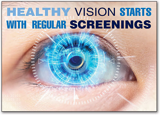 Healthy Vision Screening Customisable Postcard