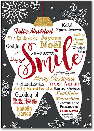 Smile Around the World Deluxe Postcard
