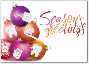 Sparkling Baubles Deluxe Postcard