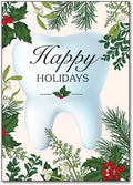 Tooth in Holiday Leaves customisable Postcard