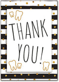 Touch Of Gold Smiles Thank You Postcard