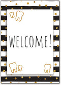 Touch Of Gold Smiles Welcome Postcard