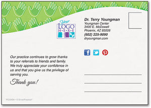 Vibrant Apprectiation Thank You Customisable Postcard