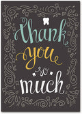 Decorative Swirls Thank You Postcard
