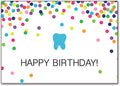 Tooth and Dots Birthday customisable Postcard