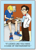 Social Media Syndrome Postcard