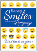 Emoji Smiles Postcard
