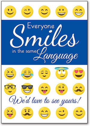 Emoji Smiles Postcard
