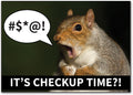 Uh Oh It's Time Postcard