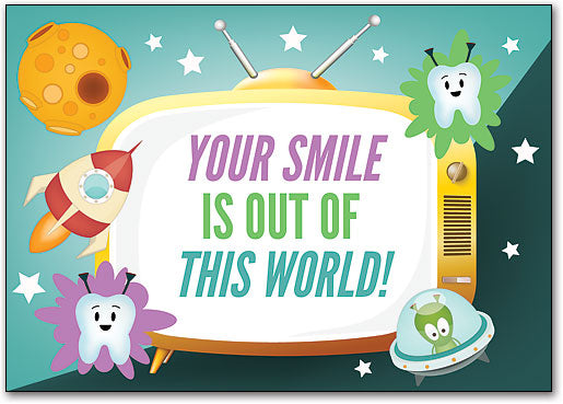 Tooth Galaxy Customisable Postcard