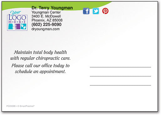 Healthy Words customisable Postcard