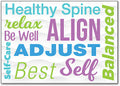 Healthy Words customisable Postcard