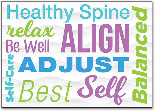 Healthy Words customisable Postcard