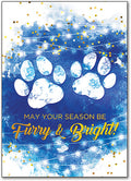 Holiday Paws Deluxe Postcard