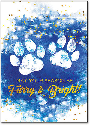 Holiday Paws Deluxe Postcard