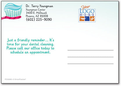 Keep On Brushing customisable Postcard