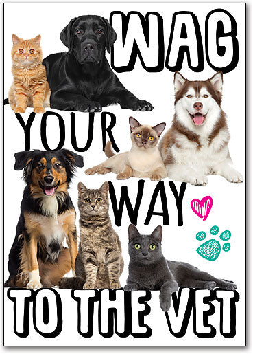 Wiggles and Wags customisable Postcard