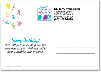 Cheerful Cupcake customisable Postcard