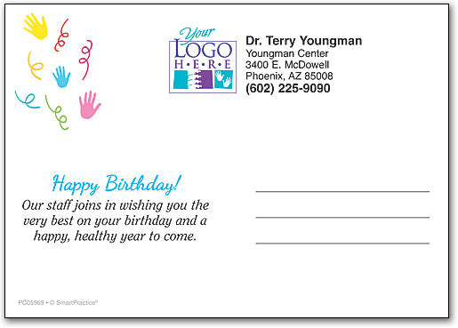 Cheerful Cupcake customisable Postcard