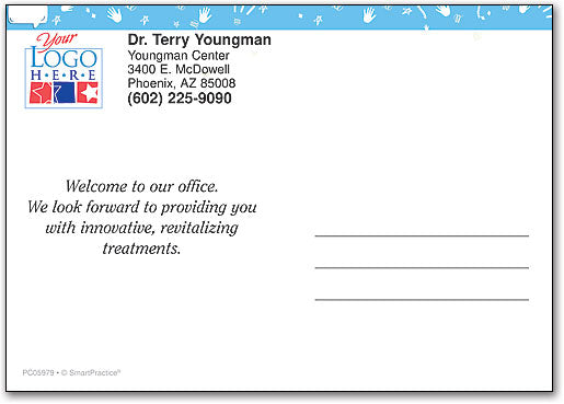 Word Bubble Welcome Postcard
