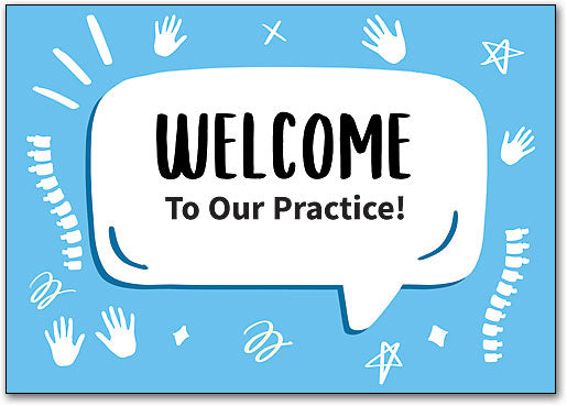 Word Bubble Welcome Postcard