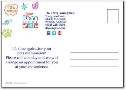 Lovable Pets Postcard