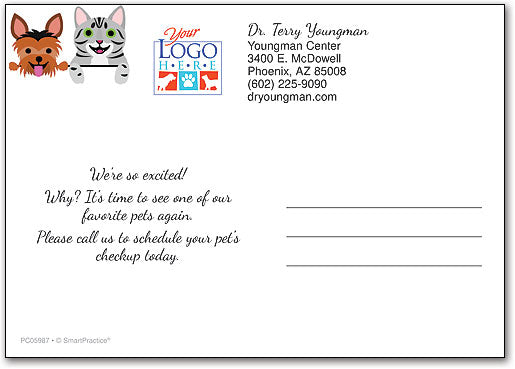 Petscited to See You Postcard