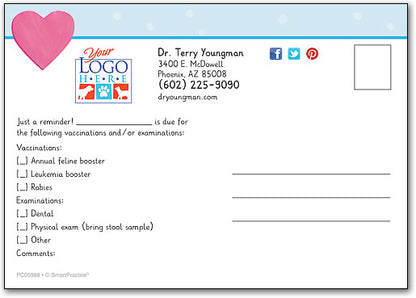 Heart for Pets Postcard