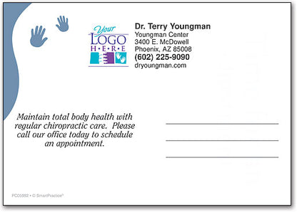 Caring Touch customisable Postcard
