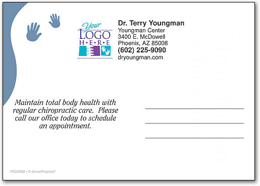 Caring Touch customisable Postcard