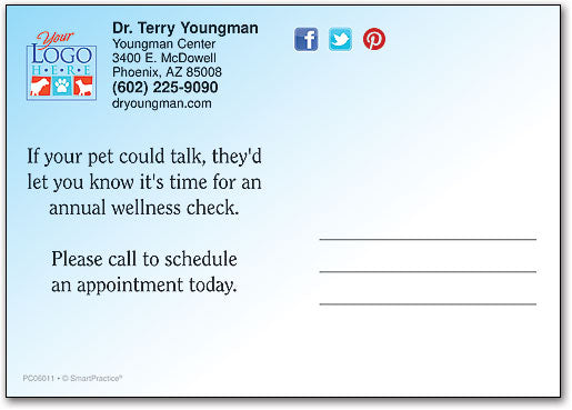 Caring Male Vet Custom Caricature Postcard