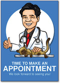 Thumbs Up for Pets Custom Caricature Postcard