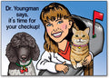 Surprise Delivery Custom Caricature Postcard