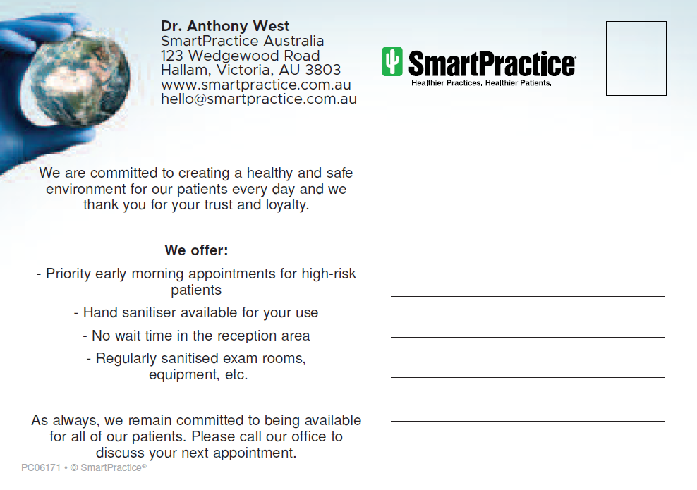 Infection Control Postcard