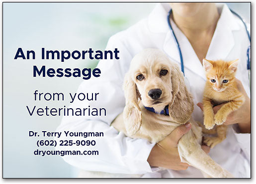 Note From Veterinarian Postcard
