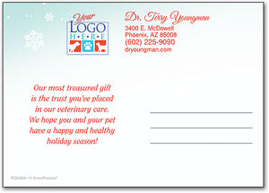 Holiday Distance Pets Postcard