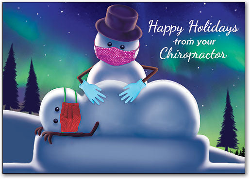 Snowman Adjustment Customisable Postcard