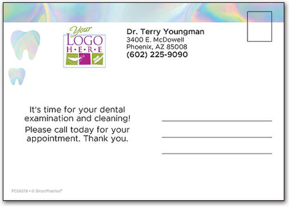 Holographic Teeth Postcard