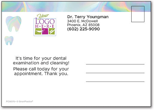 Holographic Teeth Postcard