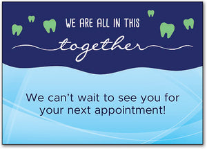 In This Together Dental Postcard