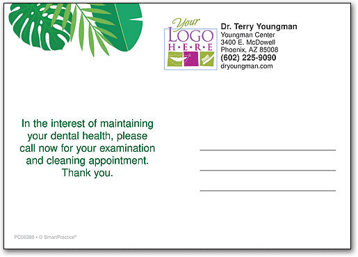 Palm Tree Chic Customisable Postcard